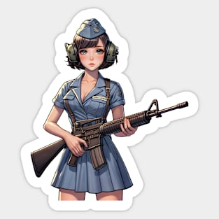 Tactical Girl Sticker